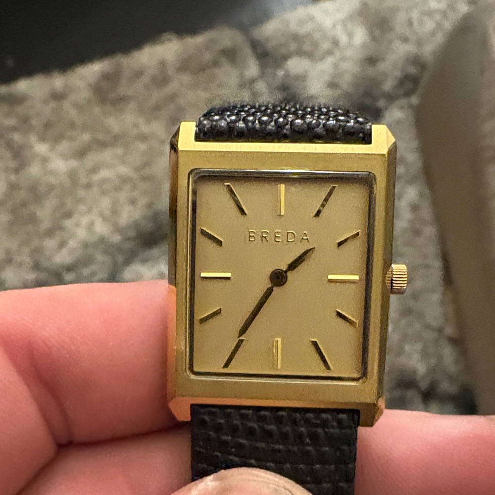 Breda Gold and Black Men's Watch